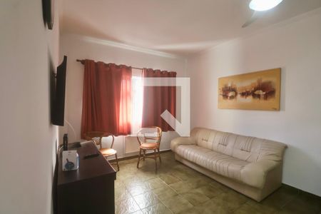 Sala de apartamento para alugar com 1 quarto, 75m² em Jardim Praiano, Guarujá
