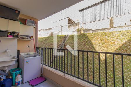 Varanda da Sala e area de serviço de apartamento para alugar com 2 quartos, 43m² em Jardim da Gloria, Cotia