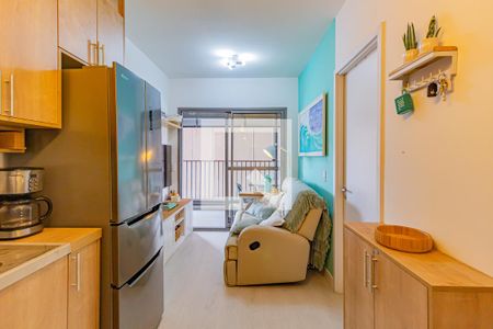 Sala/Cozinha de apartamento à venda com 2 quartos, 41m² em Santo Amaro, São Paulo