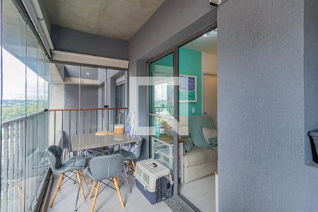 Varanda da Sala/Cozinha de apartamento à venda com 2 quartos, 41m² em Santo Amaro, São Paulo