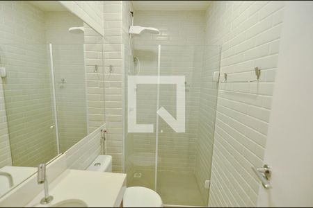 Banheiro de kitnet/studio para alugar com 1 quarto, 31m² em Santo Cristo, Rio de Janeiro