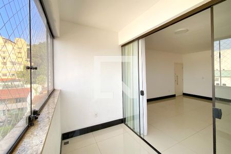 Varanda da Sala de apartamento à venda com 4 quartos, 150m² em São Lucas, Belo Horizonte