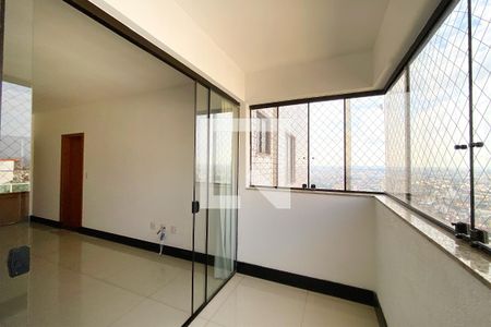 Varanda da Sala de apartamento à venda com 4 quartos, 150m² em São Lucas, Belo Horizonte