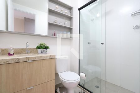Banheiro  de apartamento à venda com 1 quarto, 24m² em Vila Leopoldina, São Paulo