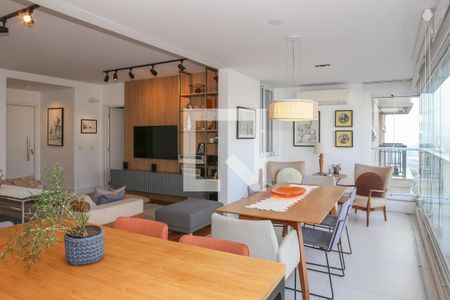 Sala e Varanda Gourmet de apartamento à venda com 4 quartos, 145m² em Vila Romana, São Paulo