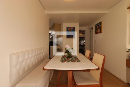Sala de Jantar de apartamento à venda com 2 quartos, 54m² em Vila Scarpelli, Santo André