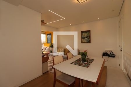 Sala de Jantar de apartamento à venda com 2 quartos, 54m² em Vila Scarpelli, Santo André
