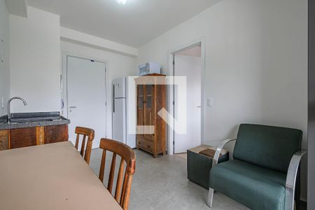 Sala/Cozinha de kitnet/studio para alugar com 1 quarto, 25m² em Pinheiros, São Paulo