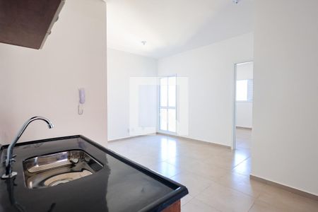 Cozinha de apartamento para alugar com 2 quartos, 51m² em Parque Residencial Sabiás, Indaiatuba