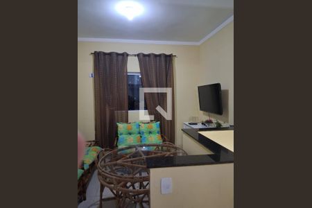 Sala de casa de condomínio para alugar com 2 quartos, 52m² em Aviação, Praia Grande