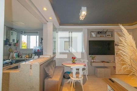 Sala/Cozinha de apartamento à venda com 2 quartos, 47m² em São José, Canoas