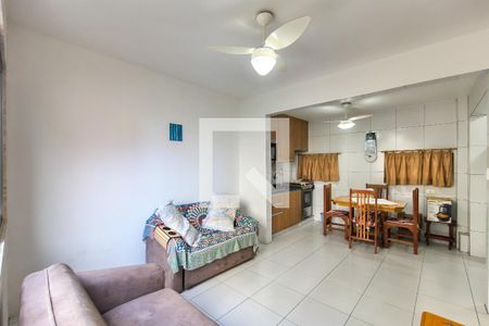 Sala de apartamento para alugar com 1 quarto, 42m² em Vila Assuncao, Praia Grande