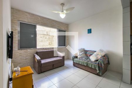 Sala de apartamento para alugar com 1 quarto, 42m² em Vila Assuncao, Praia Grande