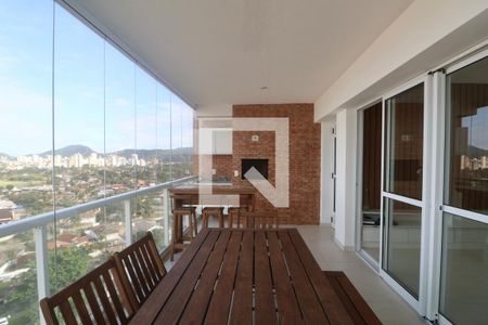 Varanda de apartamento para alugar com 3 quartos, 101m² em Parque Enseada, Guarujá