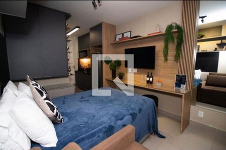 Sala / Quarto de kitnet/studio para alugar com 1 quarto, 30m² em Pompeia, São Paulo