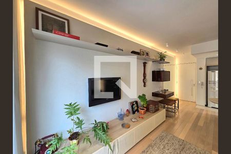 Sala de apartamento à venda com 1 quarto, 40m² em Chácara Itaim, São Paulo