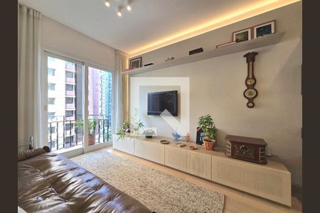 Sala de apartamento à venda com 1 quarto, 40m² em Chácara Itaim, São Paulo