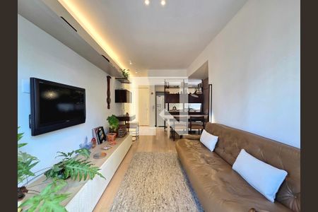 Sala de apartamento à venda com 1 quarto, 40m² em Chácara Itaim, São Paulo