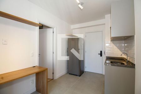 Sala e Cozinha de kitnet/studio para alugar com 1 quarto, 26m² em Pinheiros, São Paulo