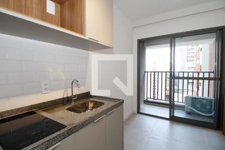 Sala e Cozinha de apartamento para alugar com 1 quarto, 26m² em Pinheiros, São Paulo