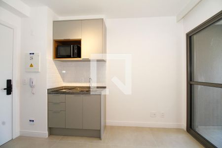 Sala e Cozinha de kitnet/studio para alugar com 1 quarto, 26m² em Pinheiros, São Paulo