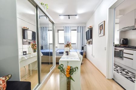 Sala/quarto de apartamento à venda com 1 quarto, 28m² em Vila Dom Pedro I, São Paulo