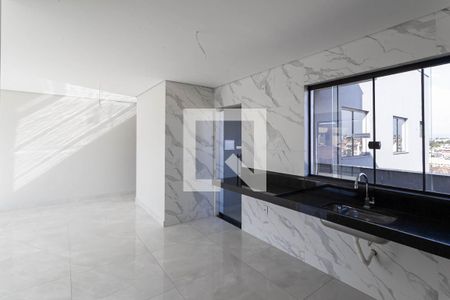Sala/Cozinha de casa de condomínio à venda com 2 quartos, 155m² em Nacional, Contagem