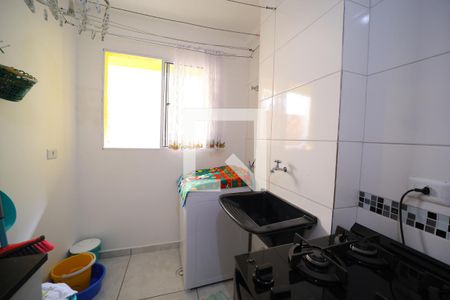 Cozinha e Área de Serviço de apartamento à venda com 1 quarto, 40m² em Jardim Jaú (zona Leste), São Paulo