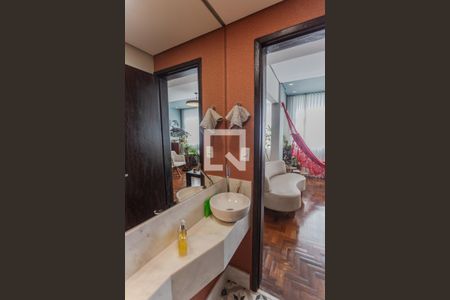 Lavabo da Sala de apartamento à venda com 4 quartos, 160m² em Lourdes , Belo Horizonte