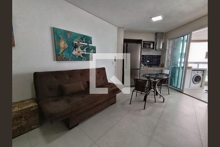 Sala de apartamento para alugar com 1 quarto, 45m² em Pompéia, Santos