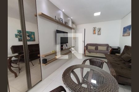 Sala de apartamento para alugar com 1 quarto, 45m² em Pompéia, Santos