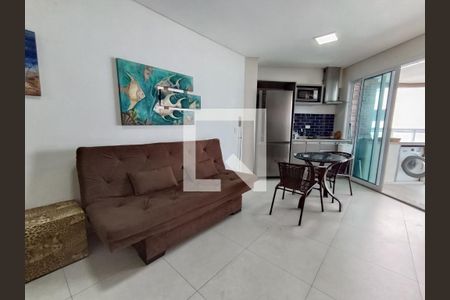 Sala de apartamento para alugar com 1 quarto, 45m² em Pompéia, Santos