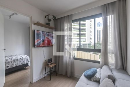 Sala de apartamento para alugar com 2 quartos, 36m² em Indianópolis, São Paulo