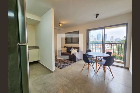 Sala/Cozinha de apartamento para alugar com 1 quarto, 33m² em Vila Cordeiro, São Paulo