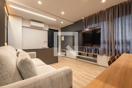 Sala/Cozinha de apartamento à venda com 1 quarto, 51m² em Cerqueira César, São Paulo