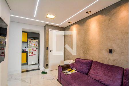 Sala de apartamento à venda com 2 quartos, 100m² em Jardim Cristiane, Santo André