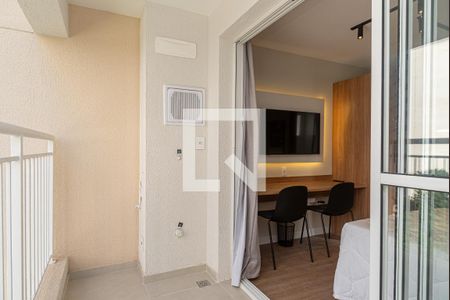 Varanda do Quarto de kitnet/studio para alugar com 1 quarto, 27m² em Bela Vista, São Paulo