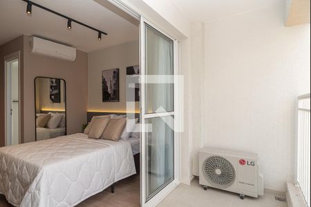 Varanda do Quarto de kitnet/studio para alugar com 1 quarto, 27m² em Bela Vista, São Paulo