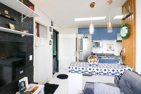 Sala / Cozinha de kitnet/studio à venda com 2 quartos, 37m² em Santo Amaro, São Paulo