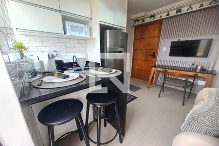 Sala e Cozinha de apartamento para alugar com 1 quarto, 30m² em Parque da Vila Prudente, São Paulo