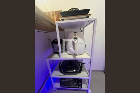 Cozinha de kitnet/studio para alugar com 1 quarto, 38m² em Centro, São Vicente