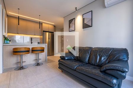 Sala/Cozinha de apartamento à venda com 2 quartos, 53m² em Cerqueira César, São Paulo