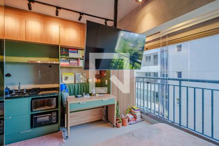 Quarto/Sala de kitnet/studio para alugar com 1 quarto, 24m² em Butantã, São Paulo