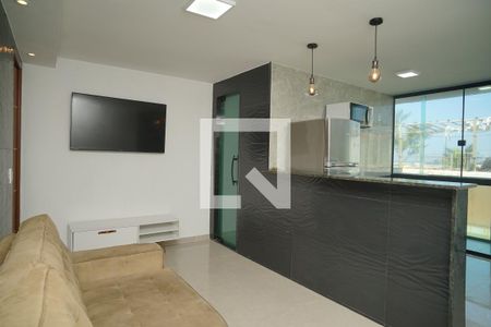 Sala de apartamento para alugar com 1 quarto, 27m² em Itaipuaçu, Maricá