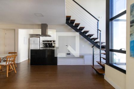 Sala de apartamento para alugar com 1 quarto, 95m² em Cambuí, Campinas