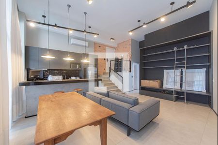 Sala de apartamento para alugar com 1 quarto, 85m² em Cidade Monções, São Paulo