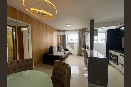 sala detalhe de apartamento à venda com 2 quartos, 74m² em Vila Rosa, Goiânia