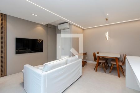 Sala de apartamento para alugar com 1 quarto, 61m² em Chácara Santo Antônio, São Paulo
