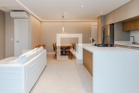 Sala de apartamento para alugar com 1 quarto, 61m² em Chácara Santo Antônio, São Paulo