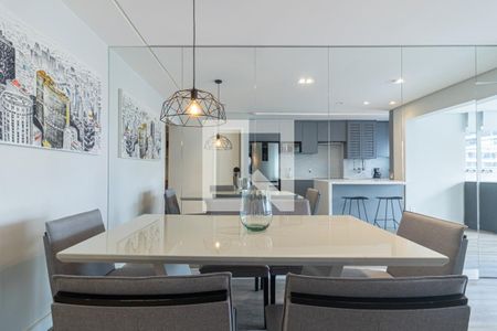 Sala de Jantar de apartamento para alugar com 1 quarto, 56m² em Vila Nova Conceição, São Paulo